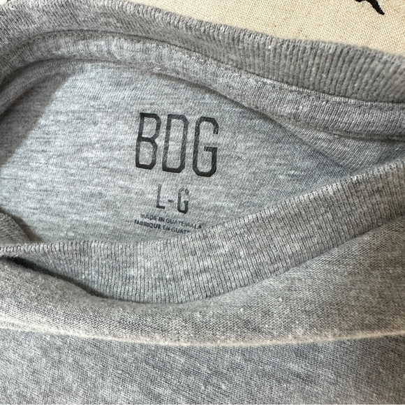 NWOT BDG Urban Outfitters Gray Short Sleeve Spill the Tee T-Shirt - Picture 11 of 13